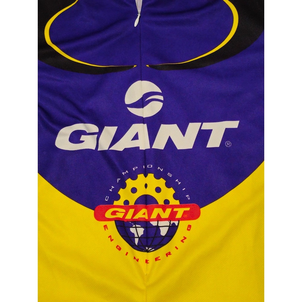 AUSSIE‎ Vintage Full Zip-Up GIANT Graphic Print Cycling Jersey Men's Large